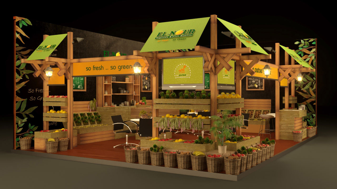 El-Nour Exhibition Booth Design 3D Design Branding
