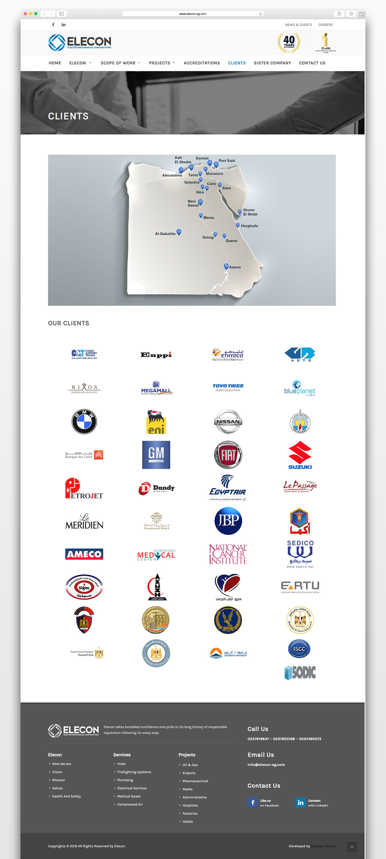 Elecon Website clients Page UI & UX Development