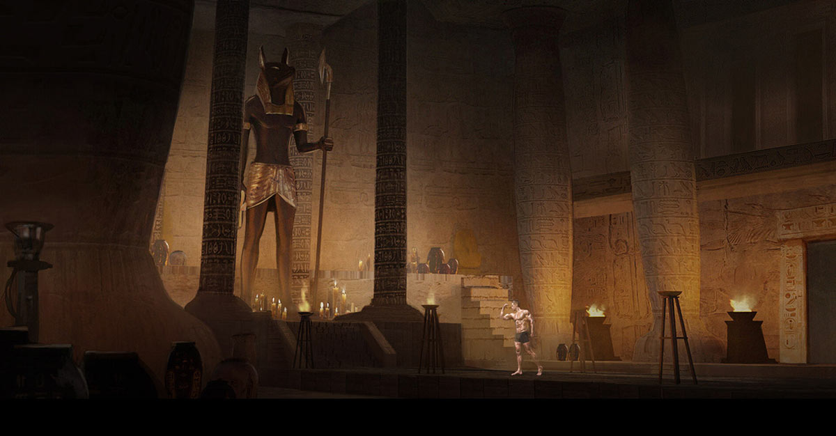 Fit Pharaohs Logo Concept The Egyptian God Anubis