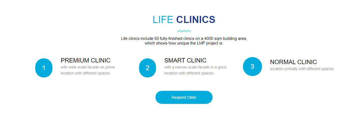 Life Medical Park UI & UX Development Web Design Website Clinics