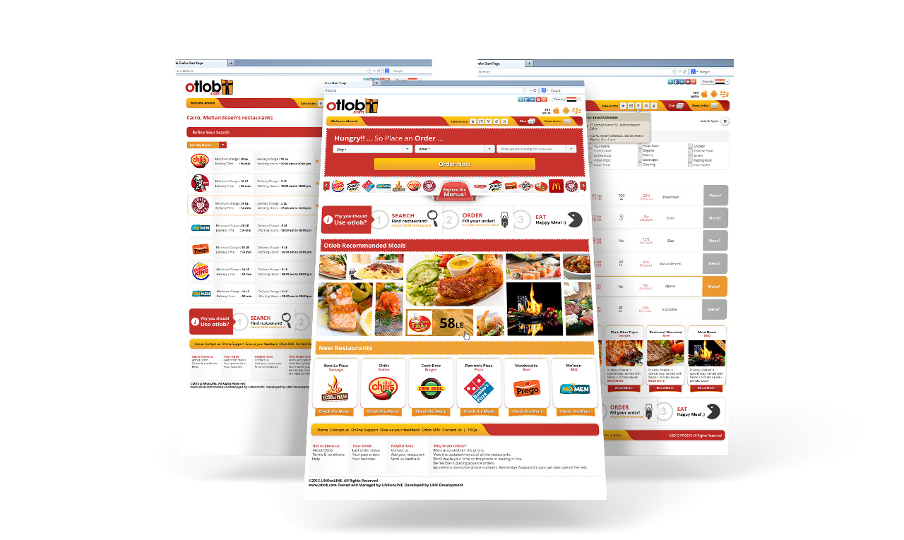 Otlob Website Demo - Website Design
