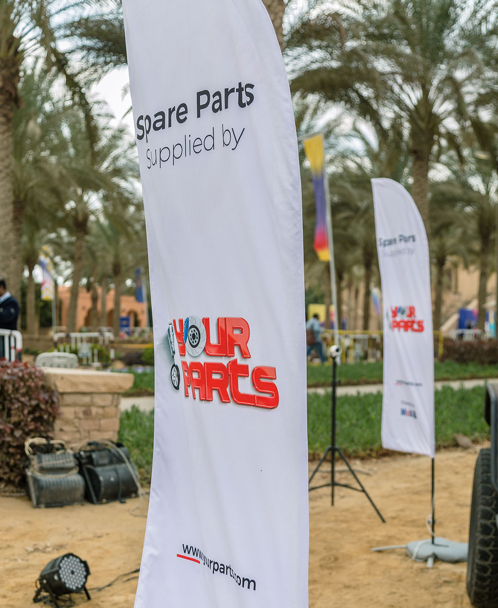 YOUR PARTS Booth Design & Production Flags public relation event