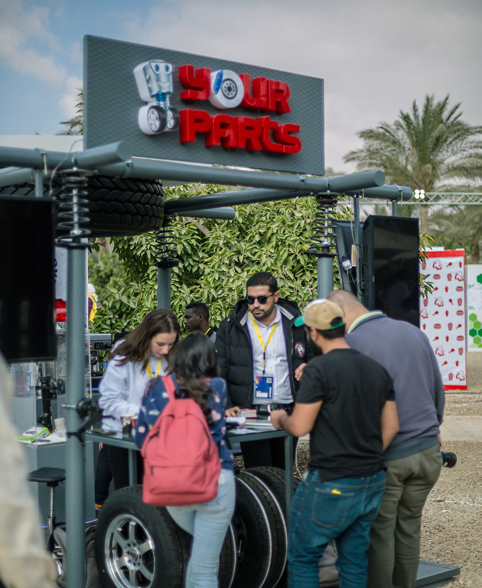 YOUR PARTS Booth Design & Production Photo shooting public relation event